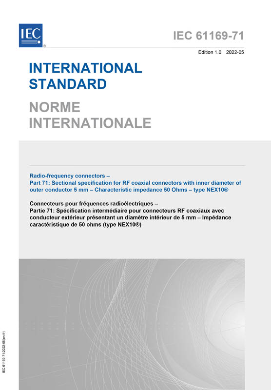 Cover IEC 61169-71:2022